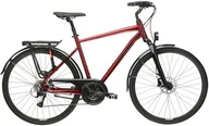 Rowery - Rower trekkingowy męski Kross Trans 4.0 M 28 L(21") rubinowy/czarny - miniaturka - grafika 1