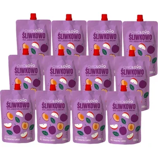 Owolovo mus jabłkowo-śliwkowy Śliwkowo 200g x 12 sztuk - Koncentraty warzywne, przeciery - miniaturka - grafika 1