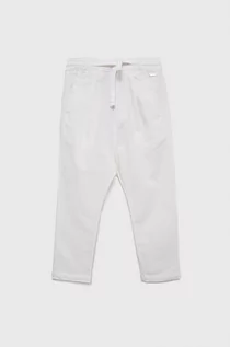 Spodnie damskie - Birba&Trybeyond Birba&Trybeyond spodnie dziecięce kolor biały gładkie - grafika 1