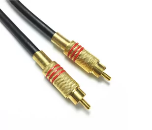 Kabel Coaxial chinch gold - Kable komputerowe i do monitorów - miniaturka - grafika 2