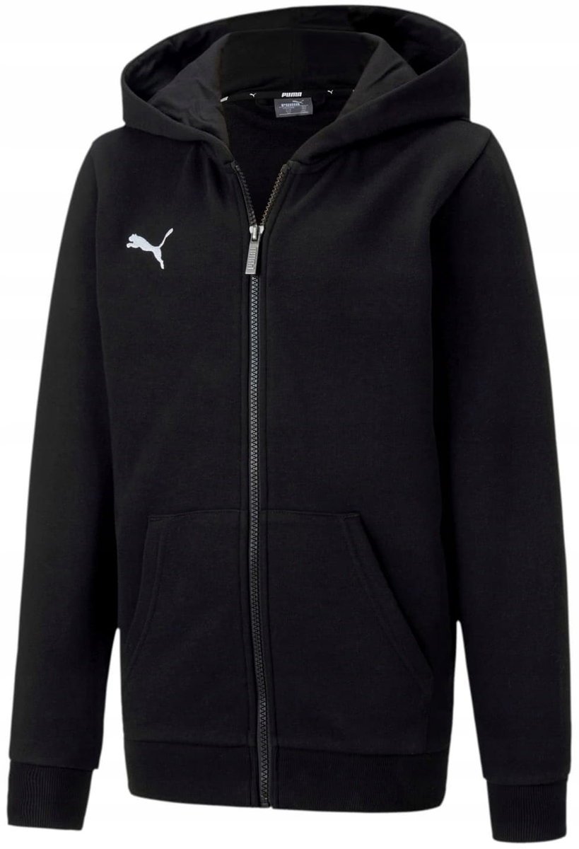 Puma czarna rozpinana bluza dziecięca sportowa