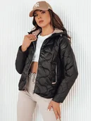 Kurtki damskie - Kurtka damska czarna Dstreet TY4240-XL - miniaturka - grafika 1