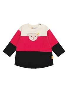 Steiff Bluza w kolorze różowo-kremowo-czarnym - Bluzy i sweterki niemowlęce - miniaturka - grafika 1