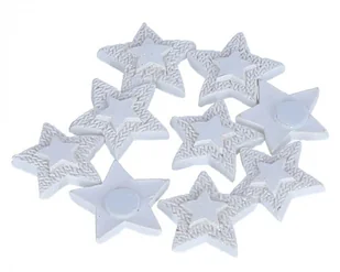 [ś07492] Gwiazdki ceramiczne na przylepcu 9szt - Ozdoby bożonarodzeniowe - miniaturka - grafika 1