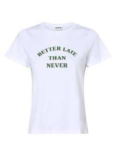 Noisy May - T-shirt kobiety NMNate, biały - Koszulki i topy damskie - miniaturka - grafika 1