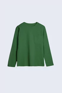 Bluzki dla chłopców - Bluzka z kieszonką i długim rękawem - zielona - unisex - Limited Edition - grafika 1