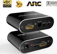 Inne akcesoria audio-wideo - System przekazu sygnału AV Pawonik HDMI - Toslink czarny - miniaturka - grafika 1