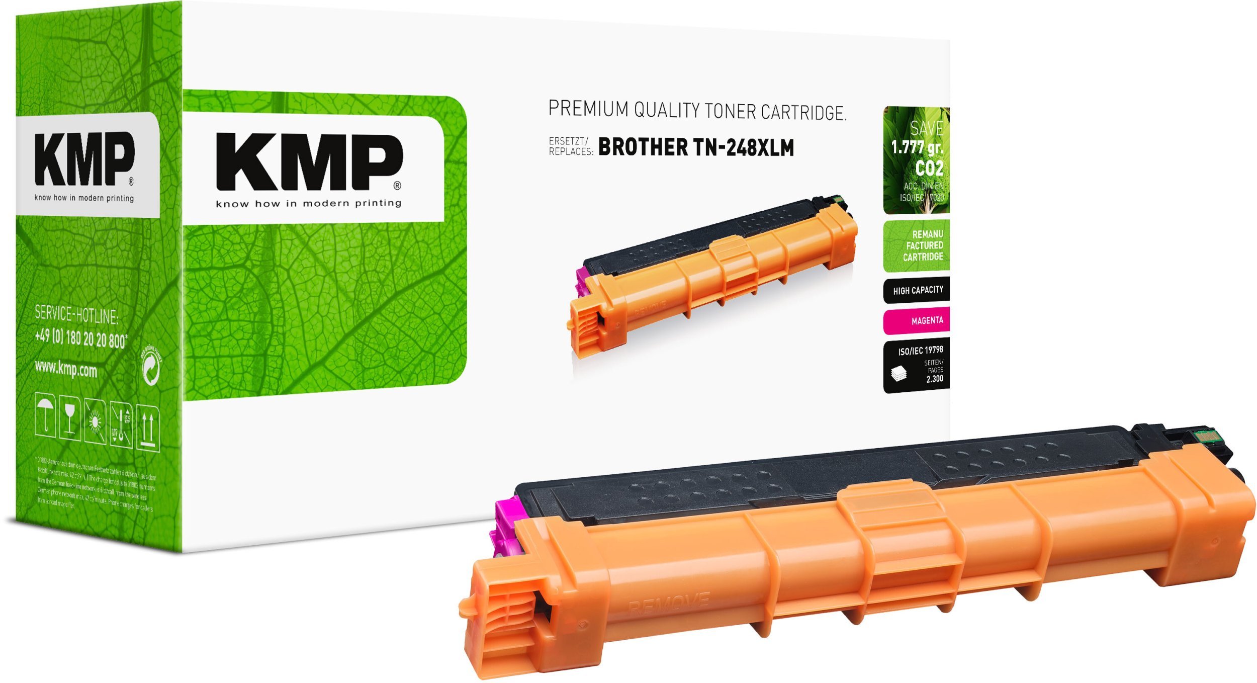 Toner KMP Toner Brother TN-248XL magenta 2300 stron remanufactured 1273,3006