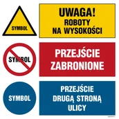 Systemy ekspozycyjne i znaki informacyjne - ZNAK NA ZAMÓWIENIE WZÓR E-011, FS - FOLIA SAMOPRZYLEPNA FOTOLUMINESCENCYJNA; (1050X1050MM) - miniaturka - grafika 1