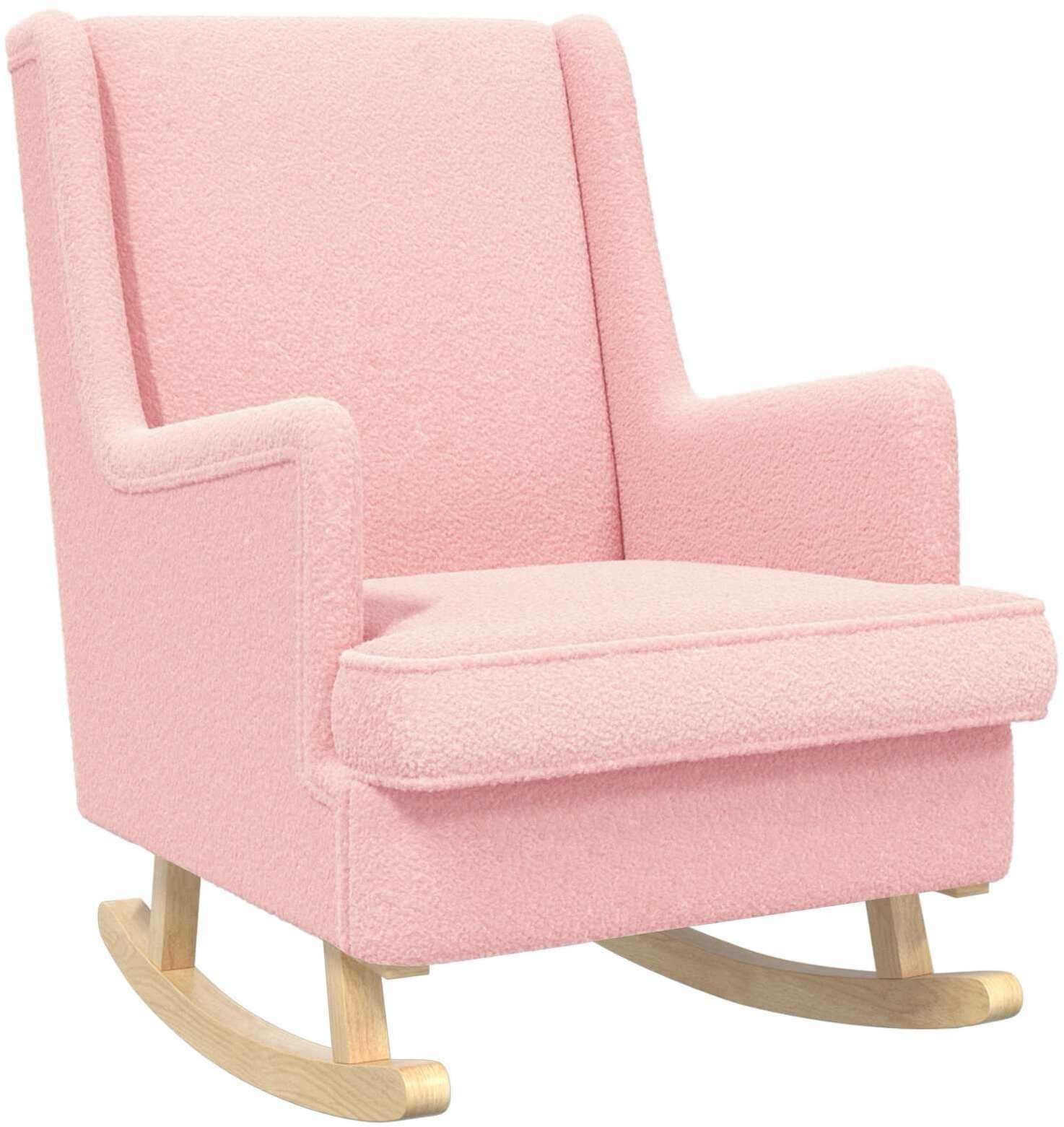 vidaXL vidaXL Fotel bujany Różowy 62 x 80 x 85 cm Tkanina owcza