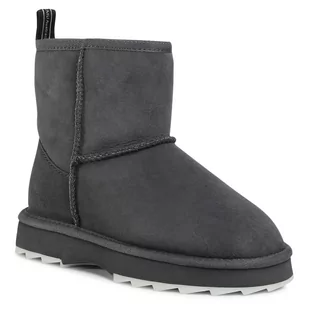 Emu Australia Buty Sharky Mini W12434 Dark Grey/Transparent - Śniegowce damskie - miniaturka - grafika 1