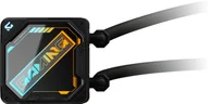 Chłodzenie wodne - GIGABYTE Vodní chladič GAMING 240, 2x120mm, ARGB, LGA1851, AM5, černá - miniaturka - grafika 1