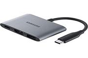 Adaptery i przejściówki - Samsung Multiport Adapter USB-A,HDMI,TYPE-C szary - miniaturka - grafika 1