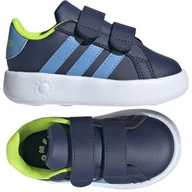 Buty dla chłopców - buty dziecięce sportowe adidas grand court na rzepy dla chłopca lekkie 26,5 - miniaturka - grafika 1