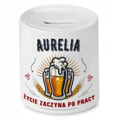 Skarbonki - Skarbonka 330 ml Dla Oskara Syna Dziecka Prezent z Nadrukiem ze Zdjęciem + Opakowanie na prezent (wzór 01) - miniaturka - grafika 1