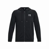 Bluzy sportowe męskie - Męska bluza Under Armour Essential Fleece FZ Hood Rozmiar: L / Kolor: czarny - miniaturka - grafika 1
