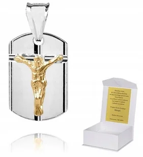 925 Srebrny Medalik Katolicki 925 1,88g 2,5cm M36 - Wisiorki - miniaturka - grafika 1