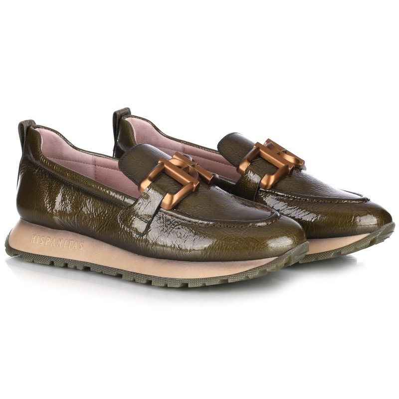 Mokasyny damskie Hispanitas HI254386 ROCK-I25 ARMY R.36