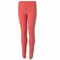 Legginsy - Legginsy dla dzieci Puma Alpha Leggings G pomarańczowe 586176 42 116cm - miniaturka - grafika 1