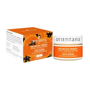 Orientana Naturalny Kremowy Peeling do Twarzy PAPAJA I ŻEŃSZEŃ INDYJSKI, 50g- - Peelingi i scruby do twarzy - miniaturka - grafika 2