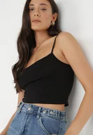 Bluzki damskie - Czarny Top Haidithoe - miniaturka - grafika 1