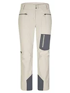 Spodnie damskie - Ziener Damskie spodnie narciarskie TIPPA / spodnie snowboardowe | oddychające, wodoszczelne, bez PFC, srebrno-beżowe DOB, 42 - miniaturka - grafika 1