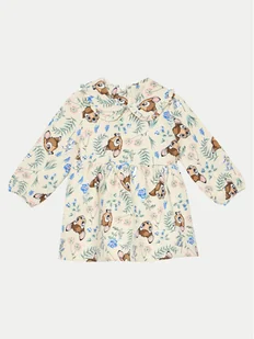 Original Marines Sukienka codzienna DEAV1465NF Beżowy Regular Fit - Sukienki i spódniczki dla dziewczynek - miniaturka - grafika 1