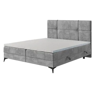 Łóżko kontynentalne z pojemnikiem i topperem NALA | 120x200 | Kolor do wyboru - Łóżka - miniaturka - grafika 1