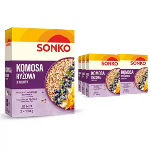 6x SONKO Quinoa Komosa ryżowa 3 kolory 2x100g - Ryż - miniaturka - grafika 1