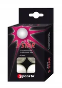 Tenis stołowy - Sponeta Piłeczki do tenisa stołowego 3 gwiazdki 6szt 1012918 - miniaturka - grafika 1