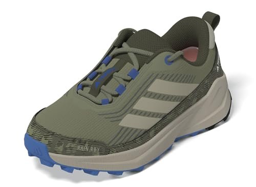 adidas Uniseks - dzieci Terrex Trailmaker 2 RAIN.RDY Hiking Shoes Kids, tent green/wonder alumina/ray blue, 32 EU
