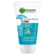 Garnier Czysta Skóra Pure żel peeling 3w1 głębokie oczyszczanie 150ml