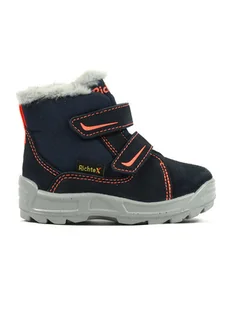 Richter Shoes Kozaki zimowe "Freestyle" w kolorze granatowym - Buciki dla niemowląt - miniaturka - grafika 1