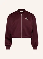 Kurtki damskie - Calvin Klein Bluzon Z Dżerseju braun - miniaturka - grafika 1