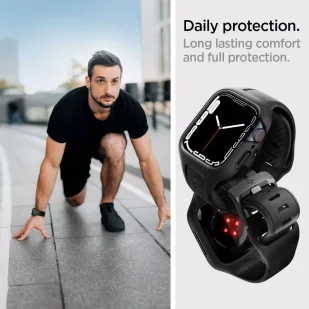 Pasek Spigen Liquid Air "Pro" do Apple Watch 7/8 (45mm) Black - Akcesoria do smartwatchy - miniaturka - grafika 12