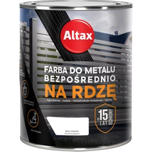 Farba do metalu ALTAX 750 ml biały półmat - Farby do metalu - miniaturka - grafika 1