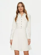 Sukienki - Guess Sukienka codzienna W5RK93 KCBO2 Écru Regular Fit - miniaturka - grafika 1