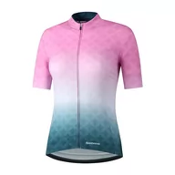 Koszulki rowerowe - Shimano Sumire Jersey | Pink - miniaturka - grafika 1