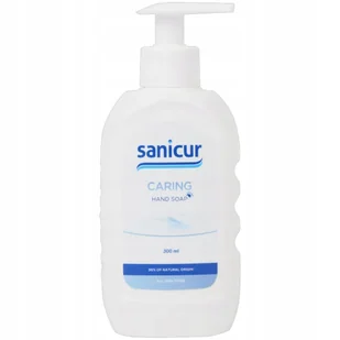 Mydło do rąk dozownik z pompką Sanicur Caring naturalne składniki 300ml - Mydła - miniaturka - grafika 1
