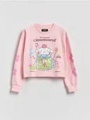 Bluzki dla dziewczynek - Reserved - Koszulka Cinnamoroll - pastelowy róż - miniaturka - grafika 1