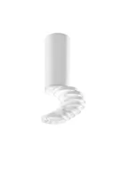 Lampy sufitowe - Candellux Lighting biała lampa sufitowa TUBA 2282725 lampa natynkowa biały walec z ruchomymi pierścieniami 2282725 - miniaturka - grafika 1