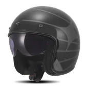 Kaski motocyklowe - Kask Otwarty LS2 OF601 BOB II Cosmic Czarny/SzaryL - miniaturka - grafika 1