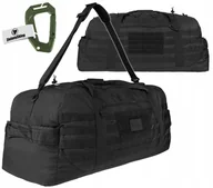 Torby podróżne - Mil-Tec, Torba wojskowa, transportowa, US Combat Parachute Cargo, Czarna, 105 l - miniaturka - grafika 1
