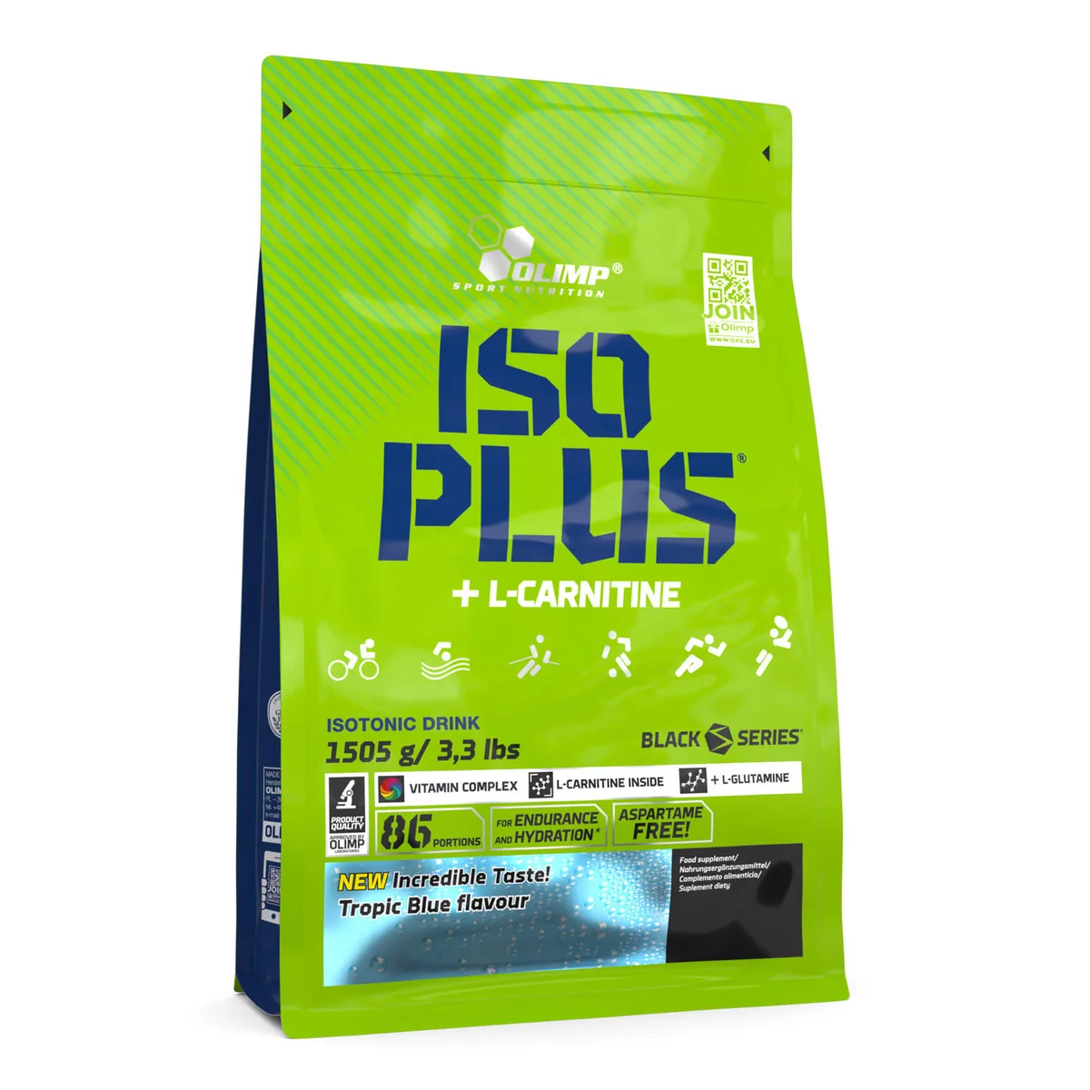 Olimp ISO Plus Isotonic Sport Drink 1400g + 105g gratis tropic tropic blue roz uniw 037924) 037924