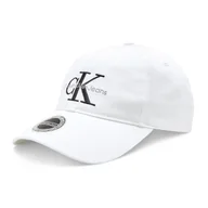 Czapki męskie - Czapka z daszkiem Calvin Klein Jeans K50K510061 Biały - miniaturka - grafika 1