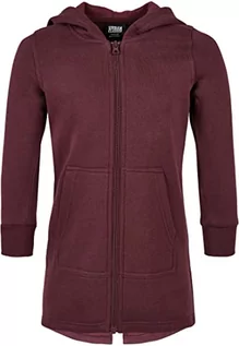 Kurtki i płaszcze dla dziewczynek - Urban Classics Dziewczęca kurtka parka Sweat, Redwine, 122/128 cm - grafika 1