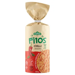 Kupiec Wafle Kukurydziane Fitos Papryczka Chilli bezglutenowe 120g - - Pieczywo chrupkie - miniaturka - grafika 1