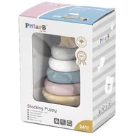 Układanki dla dzieci - Viga Układanka piramidka piesek V44042 - miniaturka - grafika 1