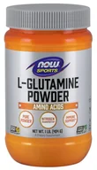 Aminokwasy - NOW Foods - L-Glutamina, 5000mg, Proszek, 454g - miniaturka - grafika 1