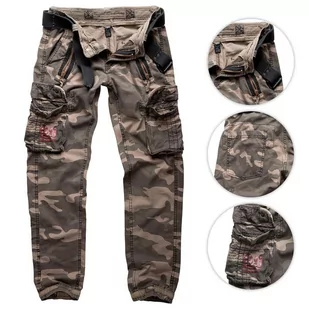 Royal Surplus Surplus Surplus Spodnie Bojówki Traveler Slimmy Camo XXL 20814-7 - Spodnie sportowe męskie - miniaturka - grafika 1